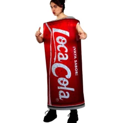 Disfraz de Lata de Loca Cola para adulto