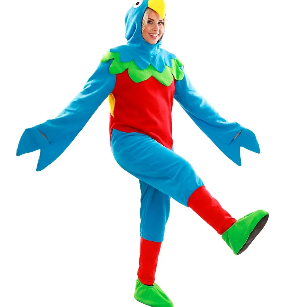 Disfraz de Loro Multicolor para adulto