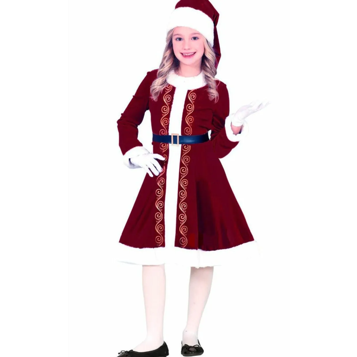 Disfraz de Mamá Noel Elegante para niña