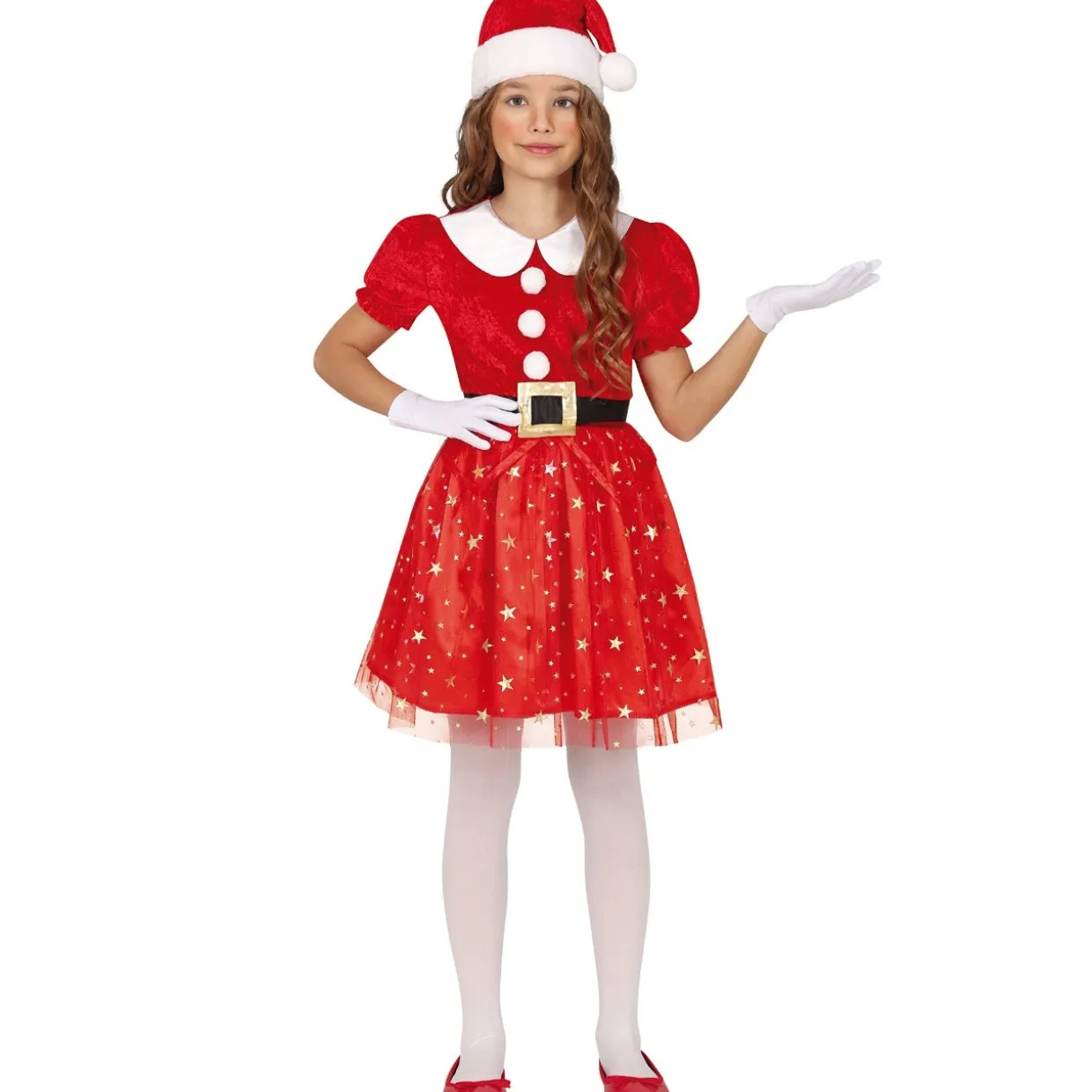Disfraz de Mamá Noel Glitter para niña