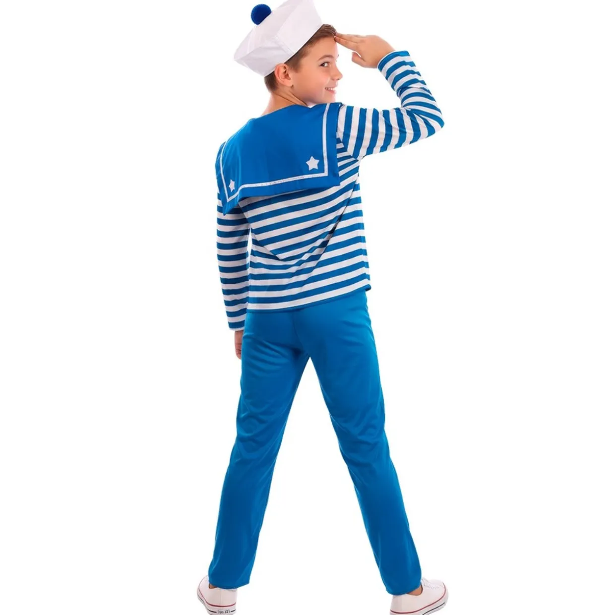 Disfraz de Marinero Azul Rayas para niño