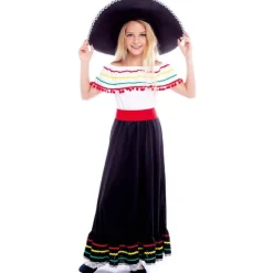 Disfraz de Mexicana Valentina para niña