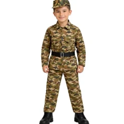 Disfraz de Militar con Gorra infantil