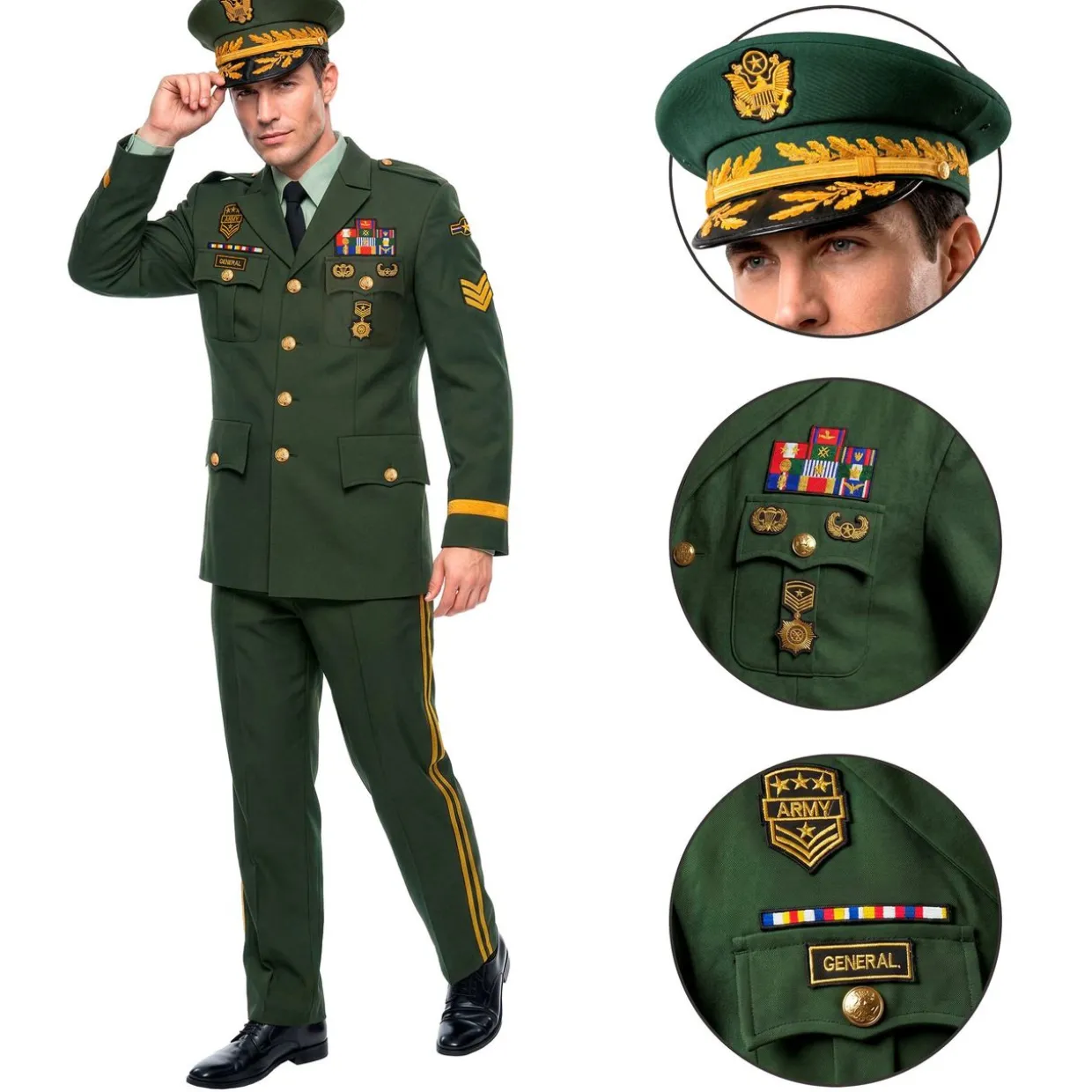 Disfraz de Militar General Gala para hombre