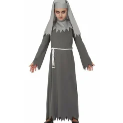Disfraz de Monja Fantasma Gris para niña
