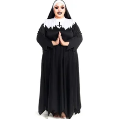 Disfraz de Monja Zombie Plus para mujer