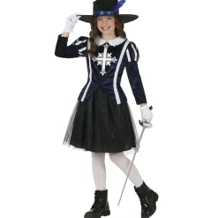 Disfraz de Mosquetera D'Artagnan para niña