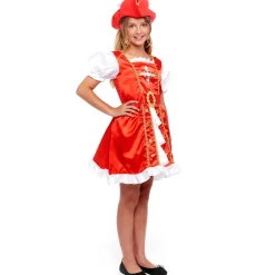 Disfraz de Mosquetera Roja para niña