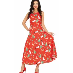 Disfraz de Navidad Rojo para mujer