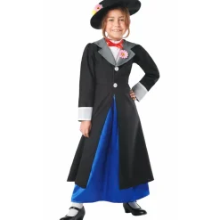Disfraz de Niñera Poppins Abrigo para niña