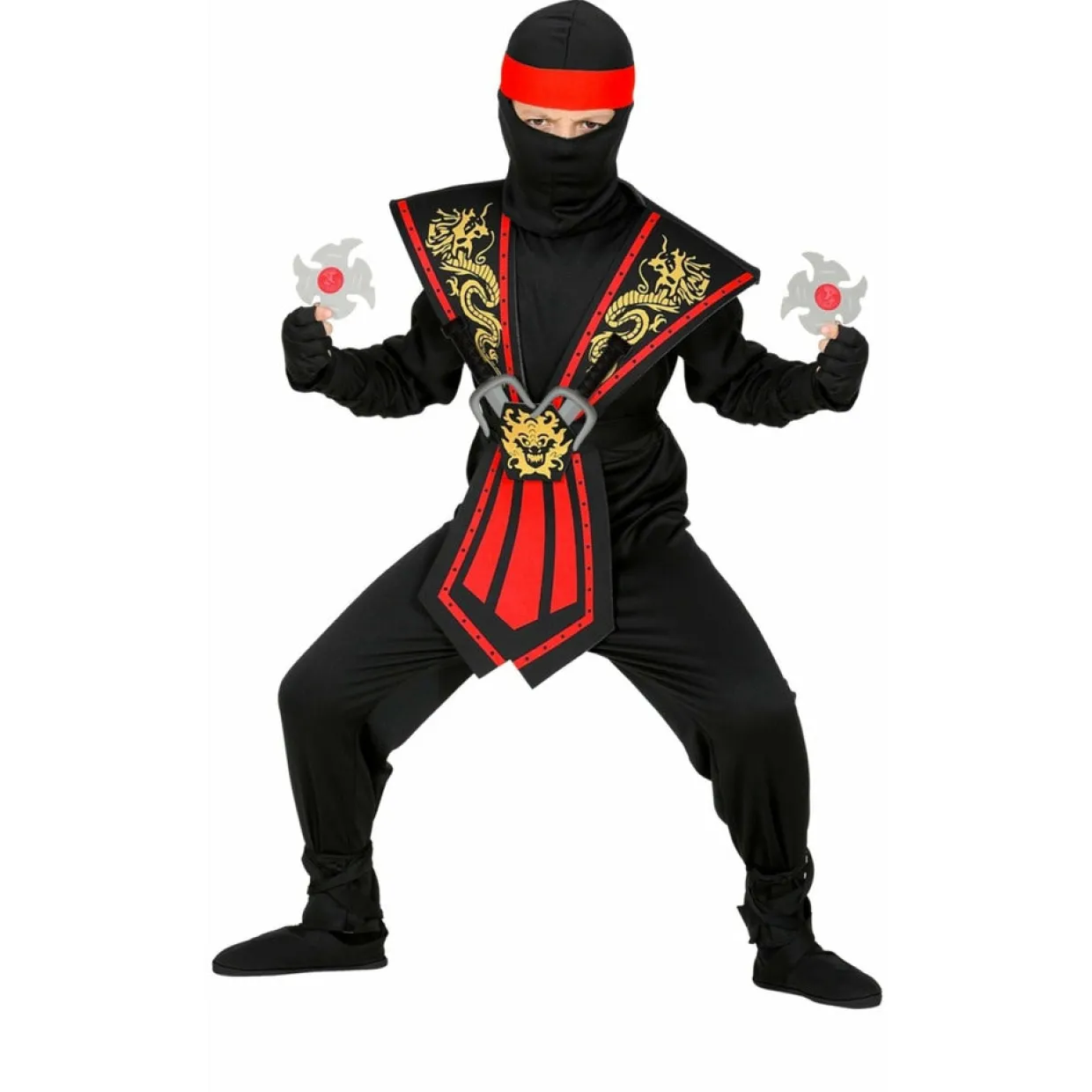 Disfraz de Ninja con Armas infantil