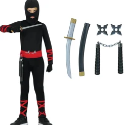 Disfraz de Ninja con Armas para niño