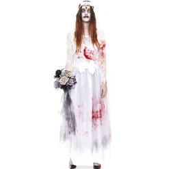 Disfraz de Novia Zombie Sangrienta para mujer