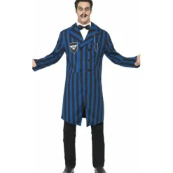 Disfraz de Padre Siniestro Azul para hombre