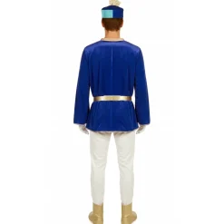 Disfraz de Paje Real Azul Deluxe para adulto