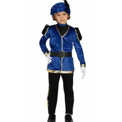 Disfraz de Paje Real Navideño Azul para niño
