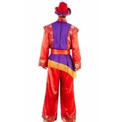 Disfraz de Paje Real Rojo Lux para adulto