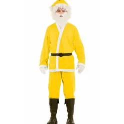 Disfraz de Papá Noel Amarillo Eco para adulto
