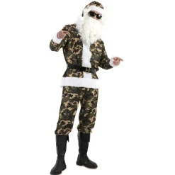 Disfraz de Papá Noel Militar para adulto