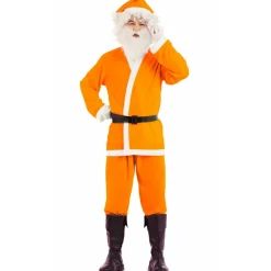Disfraz de Papá Noel Naranja Eco para adulto