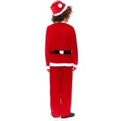 Disfraz de Papá Noel Rojo Eco para niño