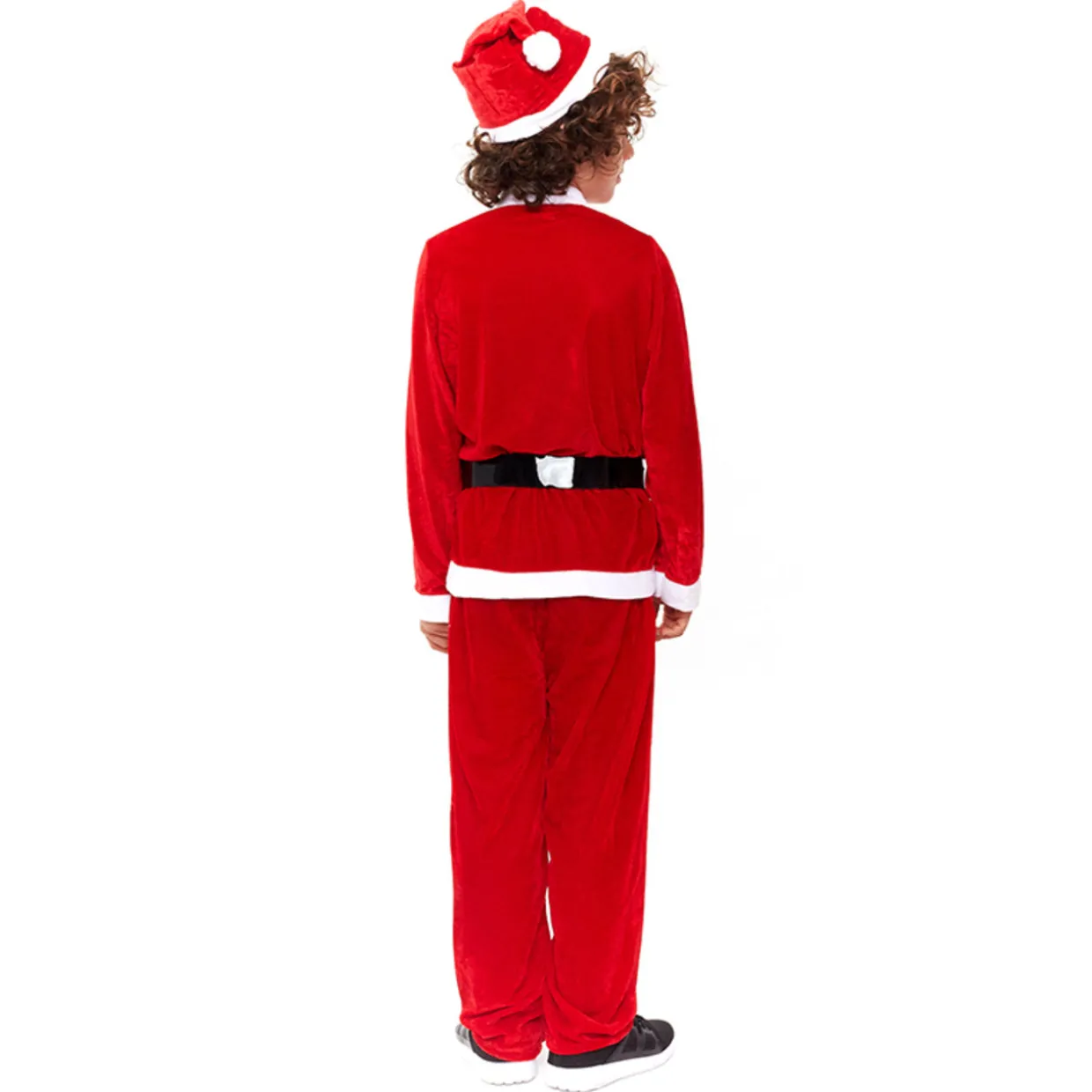 Disfraz de Papá Noel Rojo Eco para niño