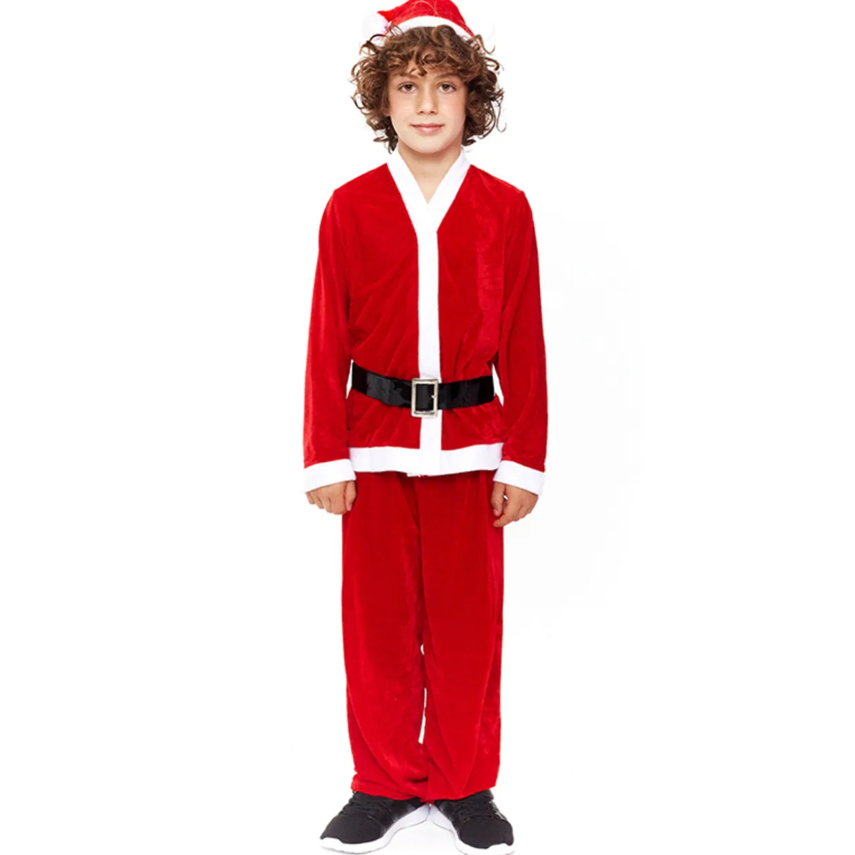 Disfraz de Papá Noel Rojo Eco para niño