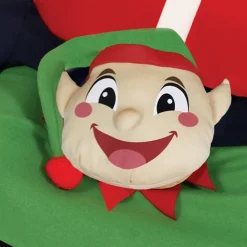 Disfraz de Papá Noel sobre Elfo para adulto