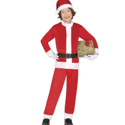 Disfraz de Papá Noel Terciopelo para niño