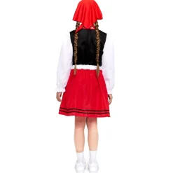 Disfraz de Pastora Gallega Rojo para niña