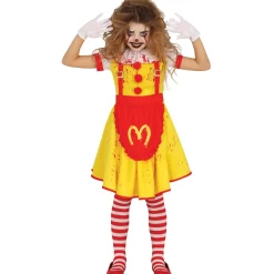 Disfraz de Payasa Burger para niña