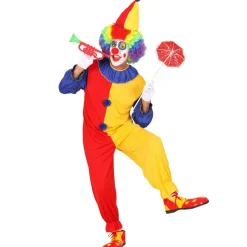 Disfraz de Payaso Bicolor para adulto