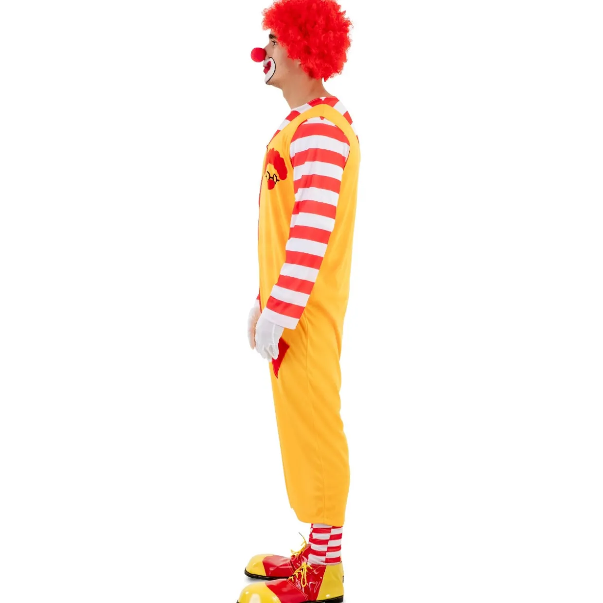 Disfraz de Payaso Burger Amarillo para adulto