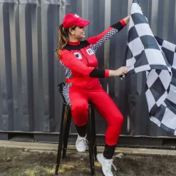 Disfraz de Piloto de Coches para mujer
