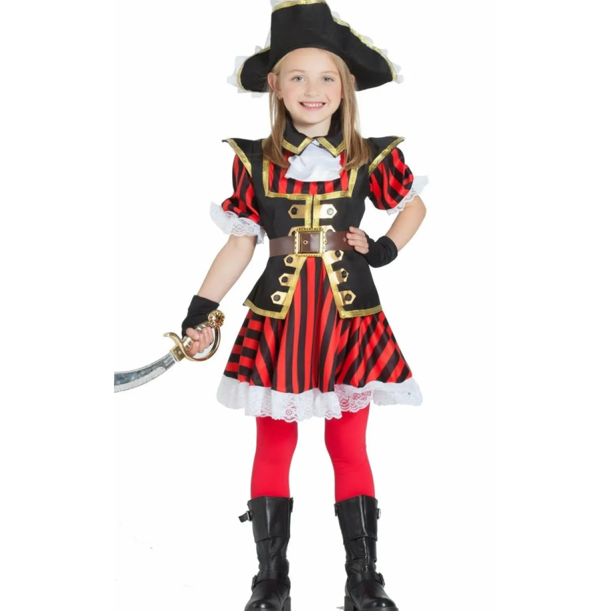 Disfraz de Pirata Carla para niña
