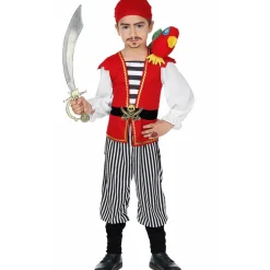 Disfraz de Pirata con Loro para niño