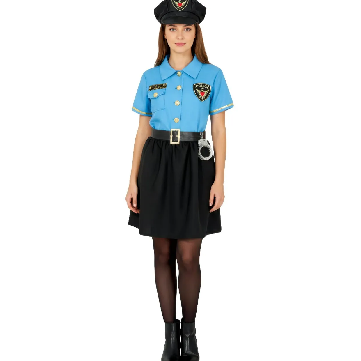 Disfraz de Policía Oficial Azul para mujer