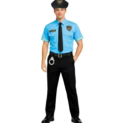 Disfraz de Policía Oficial Azul para hombre