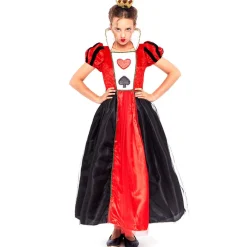 Disfraz de Reina de Corazones Glamurosa para niña