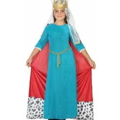 Disfraz de Reina Medieval Capa para niña