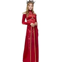 Disfraz de Reina Medieval Roja para mujer