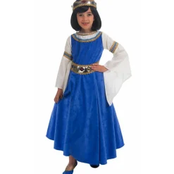 Disfraz de Reina Medieval Zafiro para niña