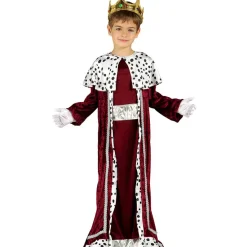 Disfraz de Rey Mago Melchor Granate infantil