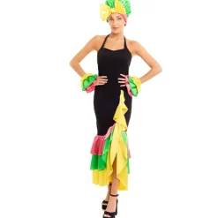 Disfraz de Rumbera Colorida para mujer