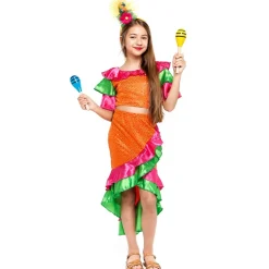 Disfraz de Rumbera Samba para niña
