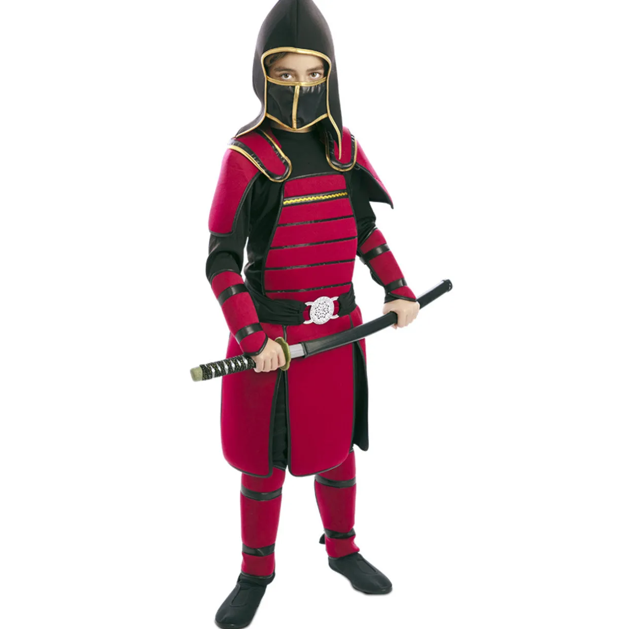 Disfraz de Samurái Rojo para niño