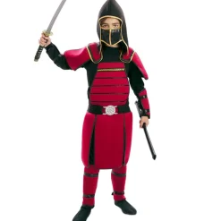 Disfraz de Samurái Rojo para niño