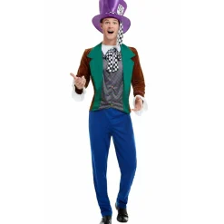 Disfraz de Sombrerero Cuadros para hombre