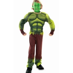 Disfraz de Superhéroe de Cómic Verde infantil
