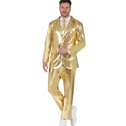 Disfraz de Traje Dorado Metalizado para hombre